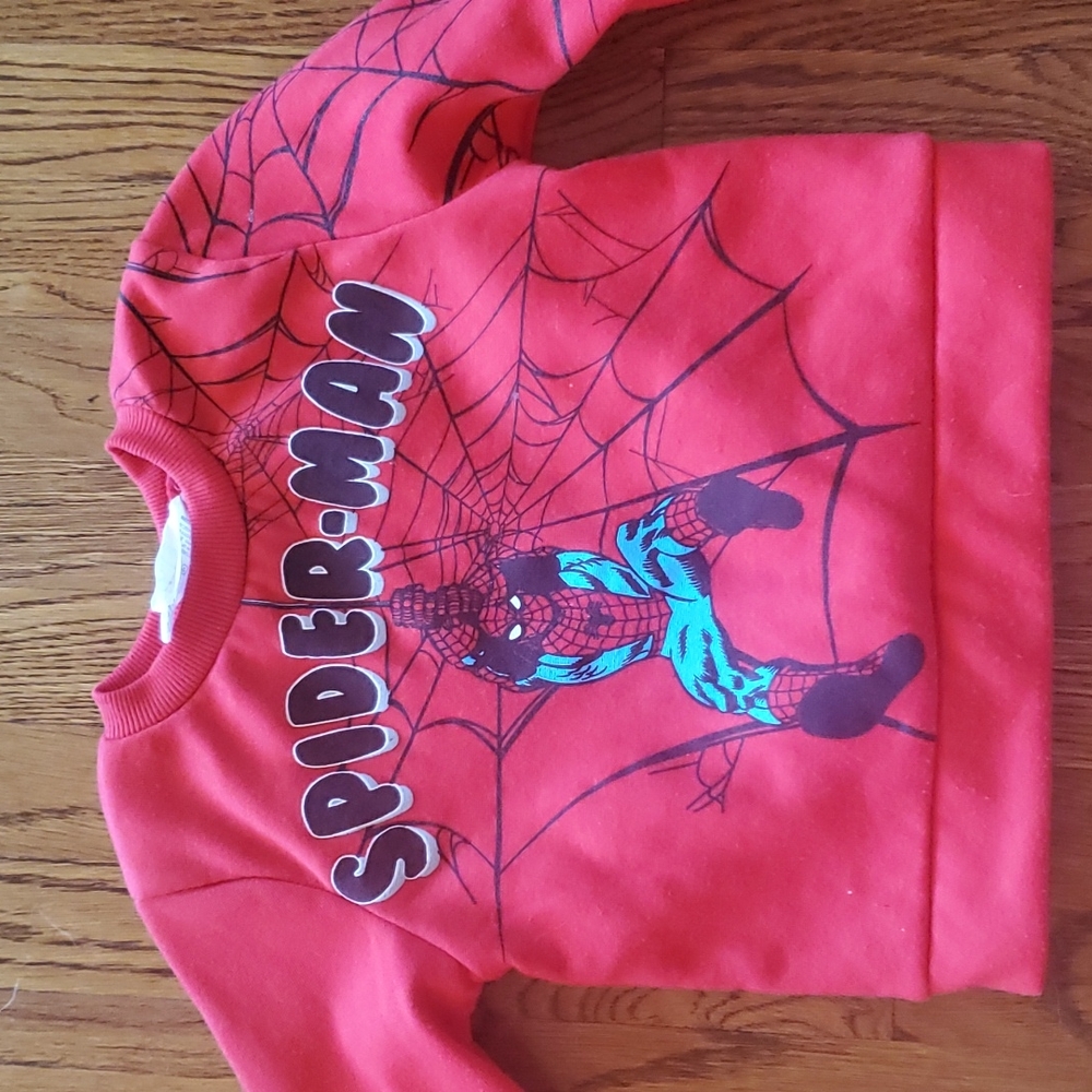 Marvel (warm) Spiderman Sweatshirt - 4T - worn 2-3 times